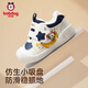 Babu Dou baby toddler shoes children's shoes 25 winter anti-slip plus velvet functional infants and young children soft sole anti-collision for men and women navy blue 20