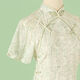 Xunsa Robe adulte pour femmes de 18 ans, étudiant Cheongsam Young Style, vie quotidienne, rétro, République de Chine, version améliorée à manches courtes 829 Green M