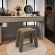 Seaworthy dressing stool bedroom dressing table stool modern simple light luxury Internet celebrity makeup chair manicure and shoe changing stool milk white 55cm