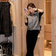 Jiwanmei autumn and winter new style double-sided vest vest sweater women's sweater cardigan with vest short European top gray double-sided knitted vest one size fits all recommended 80-130 Jin Jin is equal to about 0.5 kg
