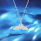 Fanci Fan Qi Mermaid Tail Necklace Silver I Will Have You for the Rest of My Life Clavicle Chain Couple Light Luxury High-end Gift Birthday Gift for Girlfriend Mermaid Necklace