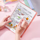 King Jim B5 Loose Leaf Book Office Office de negocios Notepad Notepad Notebook Bobina Diario Libro Pearl Beige 9855Tte-GSR