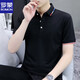 罗蒙（ROMON）polo.衫短袖t恤男士珠地棉潮流2025新款上衣服夏季男翻领半袖体恤 5012白色 M (适合：90-115斤)