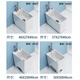 Washing mop pool household bathroom floor basin mop pool narrow and long small balcony mop trough ceramic floor-to-ceiling pool AM9 one-button station control into the wall faucet