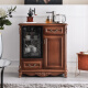 Moxian tea bar machine integrated cabinet Chinese solid wood tea bar machine tea cabinet European solid wood tea bar machine home fully automatic American CZZ9918 red-brown fully automatic voice solid wood warm