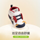 Los escalones cálidos de Otoño e Invierno de Otoño e Invierno del Dr. Jiang, cómodos zapatos para bebés, zapatos para niños que bloquean el color, arroz/negro/púrpura de 20 pies de longitud aproximadamente 11.4-11.9