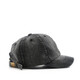 BAISITENG hat men and women fashionable short brim solid color denim bare plate baseball cap outdoor sports travel sun protection peaked cap black