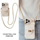 Star Shimei für iPhone16Promax Mobiltelefon Hülle Apple 15Plus Card Bag iPhone14Pro-Straße 13 Crossbody Lanyard 12 Full-Paket Anti-Fall 11 Fashion Cute Protective Cover iPhone16promax [schwarz] Kleine Kartasche im Duftstil/Slant Seil