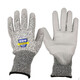Protection du travail Gants Gants de coupe Anti-coupe Anti-puncture Fil en acier à 5 niveaux Armure molle 659 Verre à usure de cuisine Fish de verre 689 Gris 65912 Paire Prix de taille égale