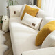 Ivy winter lamb velvet sofa cushion cushion thickened anti-slip sofa cover cover cloth bay window cushion 90*160 sheep