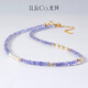 IL&CO Youke Wanlan Yuan S925 Silver Tanzanite Pearl Bracelet Necklace New Chinese Style Jewelry Set for Mom S925 Silver Tanzanite Bracelet