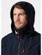 HELLY HANSEN, HH H/H Helly Hansen Men's Crew 2.0 Waterproof and Windproof Hooded Jacket Urban Commuting Daily Casual 597 Navy Medium