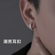 Mansheng pure 925 silver earrings men's high-end coiled dragon earrings for boys new Chinese style women's earrings 2026 new earrings 925 silver coiled dragon ear buckle single