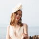 EE New New European and American Fashion Banquet Hat Elegant and Versatile Formal Hat for Women 2376 Champagne + White Adjustable