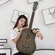
Guitarist guitar 41 veneer spruce guitar for beginners for boys and girls. Folk guitar entry-level single guitar 38-inch veneer erasing color gray Gift bag + tutorial