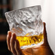 Karakata Ting Glacier Glass Japanese Style High-Looking Thickened Wine Cup Whiskey Tea Cup Juice Drink Cup Home Water Cup Transparent Tall 300ml 1 piece