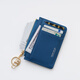 Kangaroo (Känguru) Koreanische Version kleiner Ultra-dünner Kartenbeutel für Frauen Einfache und modische Mini-Brieftasche mit Key Ring Coin Wallet Bag Card Hülle Trendy Wein rot