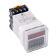 Bellmei DH48S-2Z high-precision digital display time relay two sets of delay 220V24V380V 9999H customized DH48S-2Z AC/DC 12V with base shipped within 7 days