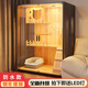 Cat cage villa, super large free space, household cat cage, indoor two-story, cat luxury cathouse, solid wood cat B2 waterproof model: 90X60X90CM, thickened 1.2cm, master installs it on the door