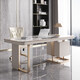 Jiangjixuan light luxury high-end Italian slate study computer desk and chair combination modern simple large and small apartment calligraphy and painting desk home furniture bedroom bright slate calligraphy desk bright slate desk + book chair 140*70*75