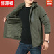 Hengyuanxiang high-end men's kpb velvet jacket men's autumn and winter jacket men's winter business casual men's A9895 gray L 175Specifications (135Jin Jin is equal to about 0.5 kg)