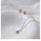 Fat Donglai's same style tanzanite necklace Japanese natural 18K gold light luxury amethyst pendant Tanzanite necklace