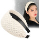 Rongxia wide-brimmed hairband, hairpin, hairpin to cover white hair, female internet celebrity covering artifact, toothed anti-slip hair bundle, black temperament