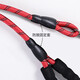 Hanhan Pet Dog Rope Dog Chain Collar Harness Medium and Large Dog Explosion-proof Dog Leash Golden Retriever Dog Chain Dog Walking Rope Red and Black Three-piece Set L Size Suitable for 38-68 Jin Jin is equal to 0.5 kg