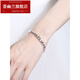 Huiyoulan Pt950 platinum bracelet for women, simple and fashionable platinum laser imperial concubine push-pull bracelet, adjustable Chinese Valentine's Day gift, Christmas gift, PT950 push-pull style 20.9-20.99g