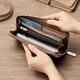 MashaLanti wallet men's long zipper wallet clutch large capacity change card bag two-in-one Father's Day birthday gift