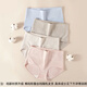 Sous-vêtements Langsha pour les femmes avec une taille élevée en coton pur coton-esclavage des sous-vêtements antibactériens 4 grandes tailles sans traces, petit ventre de soulèvement de fesses de soulève