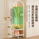 Zhuobo coat rack floor-standing clothes rack bedroom living room clothes rack corner rack storage rack storage rack BZJ white