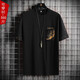 
Karls large size men's clothing fat short-sleeved T-shirt trendy brand men's plus fat plus size young students' extra-large five-point shorts trend 722[T-shirt] 9XL (300-325Jin[Jin equals 0.5 kg])