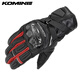 Komine Sicherheit/Innovation Japan Komine Herbst- und Winter-Fahrhandschuhe 819 Kohlefaserschutz 834 Schieber langen warmen Motorrad GK-844 Schwarzbraun [GK-844] XS