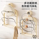 Youqin suction cup pot lid rack wall-mounted kitchen multi-functional storage shelf with hook chopping board placer milk white + sausage mouth sticker suction cup double hook