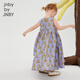 jnby by JNBY江南布衣童装无袖连衣裙夏可爱图案休闲中长款裙子女童1N5G12350 599紫色系多彩混杂色 140 cm