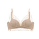 Oudifen underwear women's wire-free bra push-up bra lace antibacterial bra gift for girlfriend XB1533/XB1521