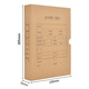 Yu Zijian Flagship Quality A4 Vertical Vertical Gribe Archive Boîte en bois importé 674G 220 * 305 * 50 mm 5 Boîte de chèque comptable A4 à scellé A4