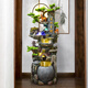 
Botianxuan large-scale floor-standing rockery flowing water fountain ornaments for living room, wealth, feng shui wheel humidifier, high mountain circulation waterscape decoration 9934 medium size 53*38*133.6cm