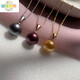 Xiaohui Pearl Pendant Women's S925 18k gold plated single round shell bead new temperament necklace rose gold mother-of-pearl white silver drag 8mm