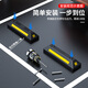 Huangchi parking space block parking space limiter rubber garage limiter wheel positioner HCDW54-rubber and plastic two pack