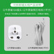 Bull pure copper household socket wire 3-core 10A power cord with plug plug-in cable three-hole power connection line hard crimped wire head wire plug with wire 1 meter 3 core 1 flat detachable three-pin plug