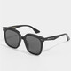 Lunettes de soleil authentiques pour hommes et femmes, grand visage, visage rond, mince, cadeaux de la Saint-Valentin, mari et petite amie GM-Adam (objectifs noirs et gris)