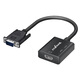 Tengfei VGA zu HDMI Conversion Stirnband Audio VGA Männlich an HDMI weibliche Laptop-Computer-Monitor-TV-Projektor HD-Schnittstelle + 3.5 Audio + Stromversorgung Einweg-Getriebe