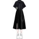 
Yimuqi Korean retro college style girls suit 2023 summer sweet and cool suit female students Korean style loose college style lining black shirt + work skirt 1389# XS suggested 80Jin [Jin equals 0.5 kg] below