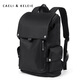 Caeli / Keleie Men's Backpack for Men's Business Casual Sackepack de grande capacité Multi-fonction Multi-fonction de style coréen Tendy Carbag Travel Men's Bag K679 Black