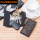 Moda Qindu Versátil Bag Key Bag Fourle Bag Style Style Corean Moda Fashion Bag Card Bag Cadena de llave multifuncional Bag Key Bag Coffe