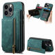 OPPO [original quality] Find X5Pro mobile phone case full-inclusive X5 card bag K11X anti-fall K10X wallet case strap temperament black + [zipper wallet case] Please carefully choose the mobile phone model
