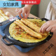 Xushansi cast iron thickened multigrain pancake pan hand-held pancake pan pancake pan pancake fruit tool household non-stick (four-piece set + anti-scalding hemp rope) 32cm34cm pancake fruit pan