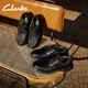 Clarks Leco Cui series men's shoes classic cowhide thick-soled leather shoes low-top comfortable casual leather shoes black 261373858 smooth style 42